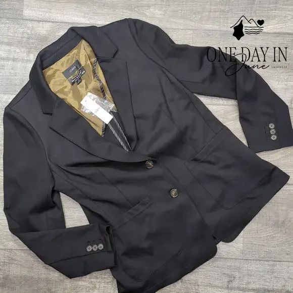 J.Crew Italian Made 2 Button Blazer Size 10 - Picture 1 of 5
